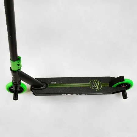 Самокат трюковий Best Scooter, HIC-система, d=110 мм - чорний/зелений