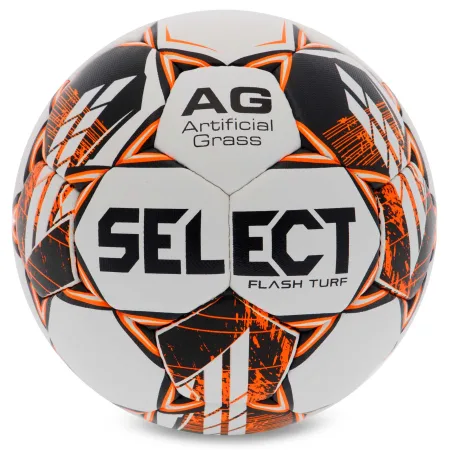 Football Ball Select SELECT FLASH TURF V23 White Orange (Original)