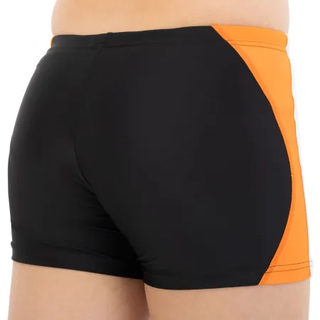 Плавки боксери для хлопчиків для плавання YINGFA вік 4-16 років чорний-оранжевий - 16