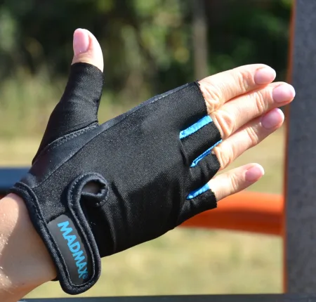Рукавички для фітнесу MadMax MFG-251 Rainbow Turquoise L