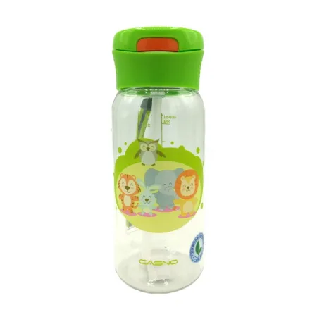 Casno Animals Waterbottle KXN-1195 - 450 мл, зелений