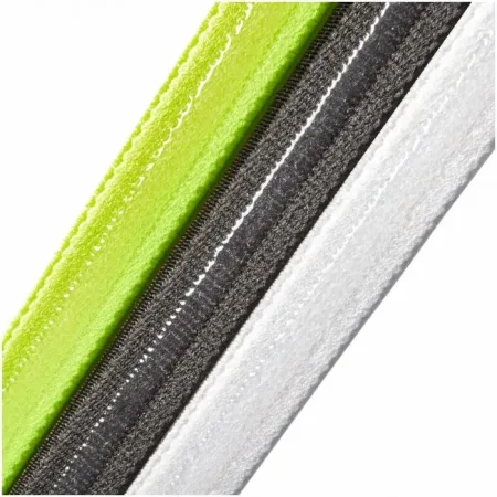 Пов'язка на голову Adidas Hairbands 3pk білий, чорний, салатовий універсальний One Size (оригінал)