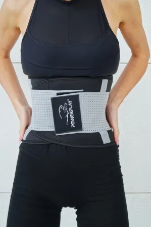 Пояс-корсет для підтримки спини PowerPlay 4305 (110*24 см) чорно-сірий