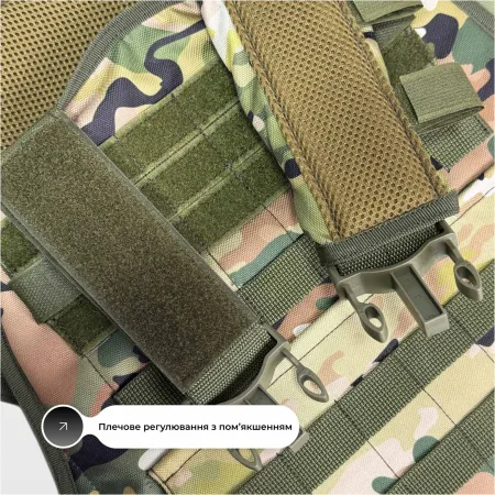 Plate Carrier Pantsyr-2 (tactical military vest, body armor MOLLE) Multicam Original (Classic)