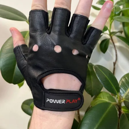 Рукавички для фітнесу PowerPlay 1572 чорні - M