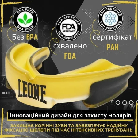 Капа Leone PD513 доросла TOP GUARD Yellow (вік 11+)