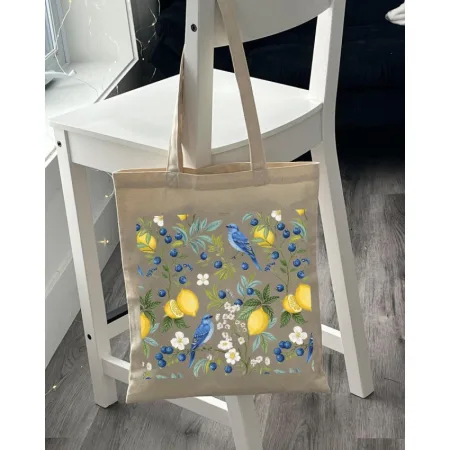 Екошопер BookOpt BK4102 пташиний сад бежевий