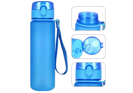 Пляшка для води EasyFit AquaFlow 600 мл (синя)