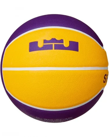 М'яч баскетбольний Nike Nike Lebron Playground Purple/Amarillo/White розмір 6 N.100.4372.575.06-1 (оригінал)
