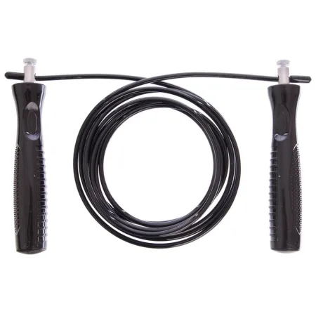 Скакалка швидкісна з підшипниками та сталевим тросом 2,6м Рожевий