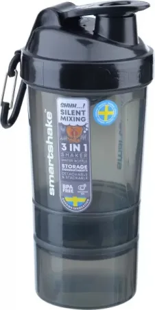 Шейкер спортивний SmartShake Original2 GO - 600 мл темний Gray