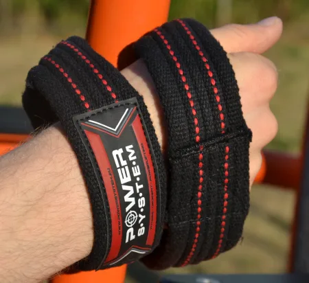 Лямки для тяги вісмірка Power System PS-3405 Figure 8 чорний/червоний L/XL