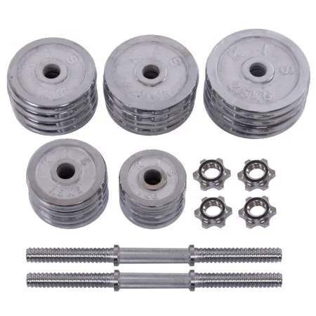 Гантелі розбірні хромовані 2 шт по 20 кг - 2 х 20 кг