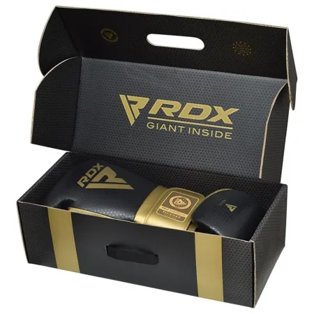 Боксерские перчатки RDX MARK PRO SPARRING TRI LIRA 2 GOLDEN-10 унций (капа в комплекте)
