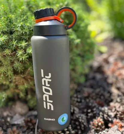 Пляшка для води CASNO - 1000 мл KXN-1243 Сіра