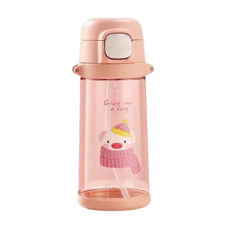 Casno Pig Waterbottle KXN-1219 - 690 мл, рожевий