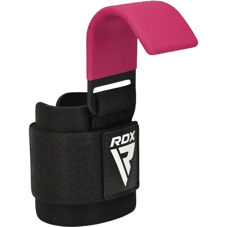 Гаки для тяги на зап'ястя RDX W5 Gym Hook Strap Pink Plus