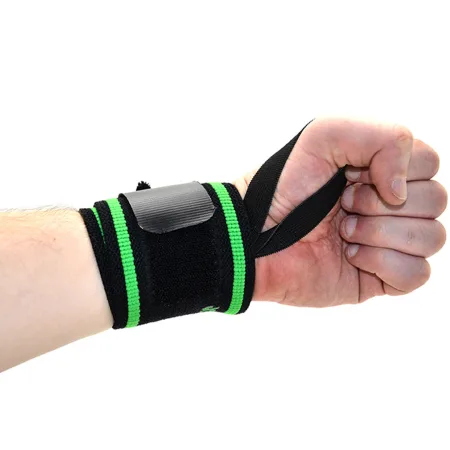 Кистьові бинти MadMax MFA-298 Wrist Wraps 18" Black/Green (пара)