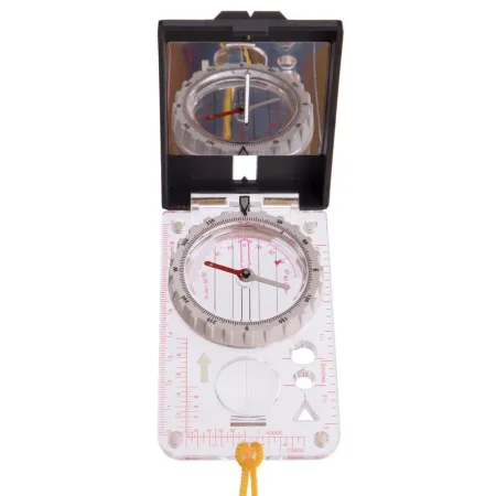 Компас жидкостный планшетный в закрытом корпусе с зеркалом - 105x60 мм