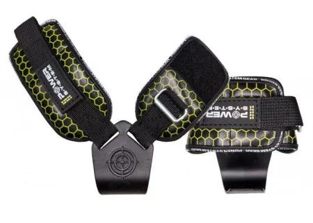 Гаки для тяги на зап'ястя Power System PS-3360 Hooks V2 Black/Yellow XL