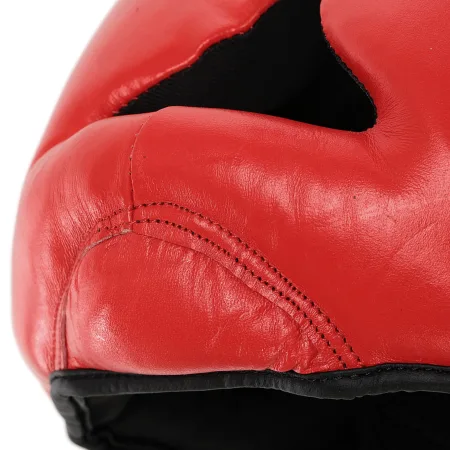 Шолом боксерський з повним захистом шкіряний TWINS розмір Червоний S