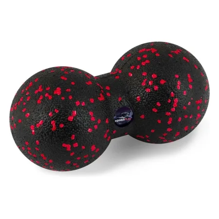 Масажний набір PowerPlay PP_4015 EPP Foam Roller Set 4in1 (2-ва роли + 2-ва м'ячі) чорно-червоний