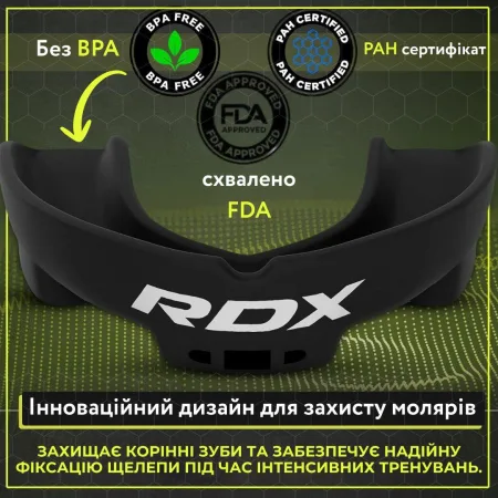 Капа RDX 3w доросла (вік 12+) Black