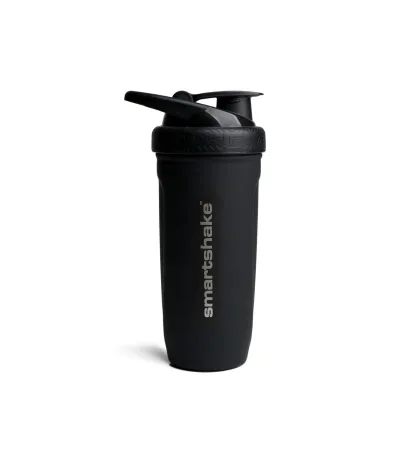 Sports Shaker SmartShake Metal Reforce Stainless Steel 900 ml Black