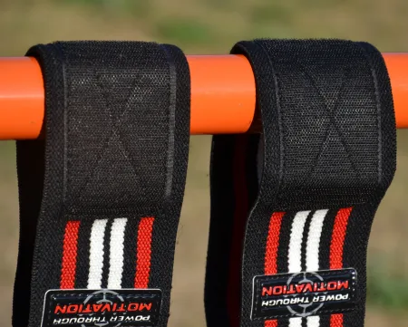 Кистьові бинти Power System PS-3500 Wrist Wraps Red/чорний