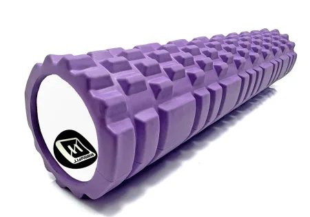 Масажний ролер EasyFit Grid Roller 60 см v.3,1 фіолетовий