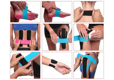 Кінезіологічний тейп EasyFit Kinesio чорний