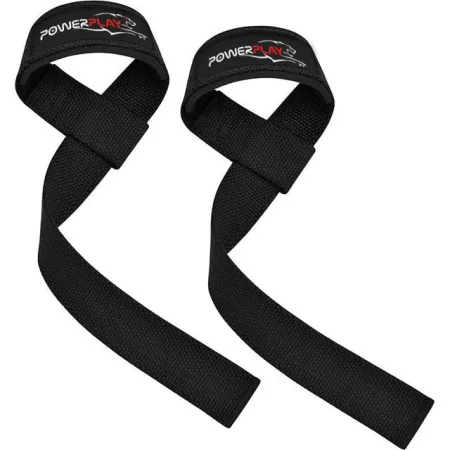 Лямки для тяги PowerPlay 7065 Classic Lifting Gym Straps чорні