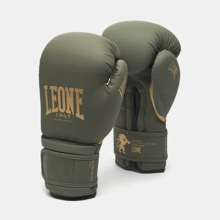 Боксерські рукавиці Leone GN059G MILITARY EDITION Green 10 унцій (капу в комплекті)