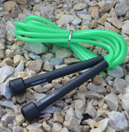 Скакалка PowerPlay 4201 Basic Jump Rope зелена 2,8 m.