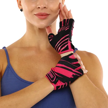 Рукавички для фітнесу та тренувань FISTRAGE розмір рожевий S