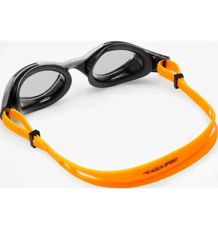 Окуляри для плавання Aqua Speed AQUILO 62651 чорно-помаранчевий універсальний 728-75 (оригінал)