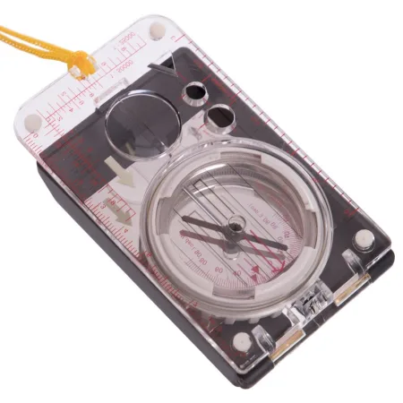 Компас жидкостный планшетный в закрытом корпусе с зеркалом - 105x60 мм