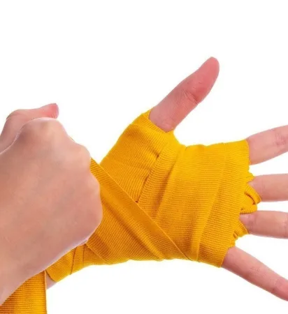 Бинти для боксу Power System PS-3404 жовтий 4 м