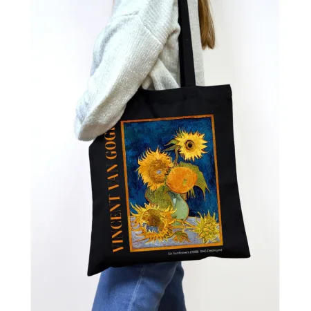 Екошопер BookOpt BK4096 Van Gogh Six Sunflowers чорний