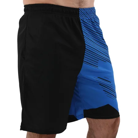 Костюм компресійний чоловічий рашгард лонгслів штани та шорти Domino чорний-синій TC210-KC210-3-CK210-4 - M