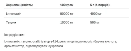 Glutamine Recovery Amino - 500 г апельсин