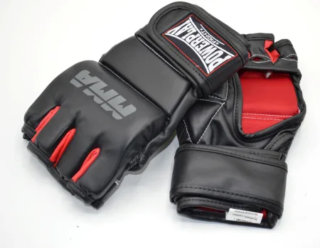 Рукавиці для MMA PowerPlay 3053 чорно червоні S/M