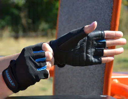 Рукавички для фітнесу MadMax MFG-251 Rainbow Turquoise L