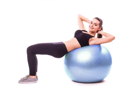 М'яч для фітнесу фітбол PowerPlay 4001 Ø75 cm Gymball Sky синій + помпа