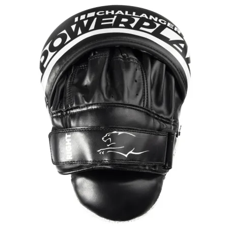 Лапи боксерські PowerPlay 3041 Challanger чорно-біліі PU [пара]