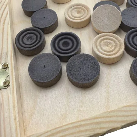 Шашки дерев'яні 10х10 розмір 40х40 см