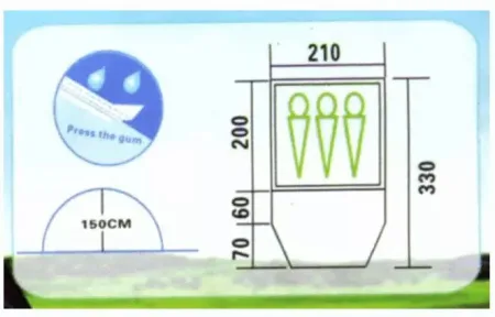 Намет 3-місний Coleman