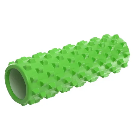 Ролер для йоги та пілатесу Grid Bubble Roller - 45 см*14 см Зелений