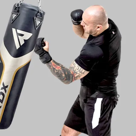 Рукавиці для ММА (Греплінгові рукавички) RDX T15 Noir Inner Matte Black XL