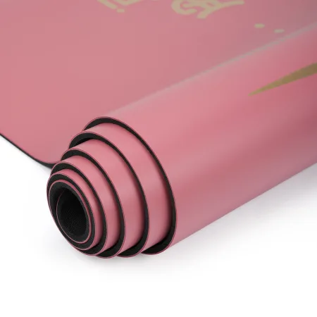 Килимок для йоги каучуковий поліуретан Sport Pro 183 см*68 см*5 мм рожевий